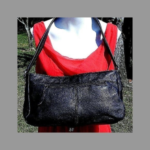 STONE MOUNTAIN‎ BLACK LEATHER PURSE - Picture 2 of 8